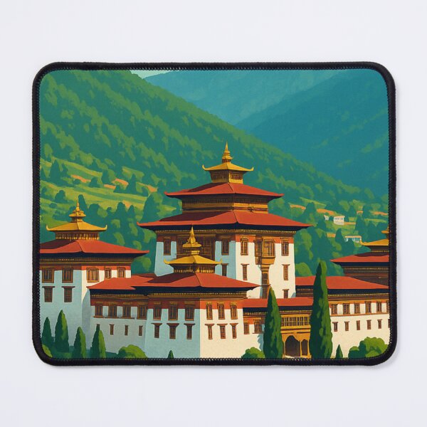 Item preview, Thimphu Palace and Bhutan Village Hillside designed and sold by Aryabek.