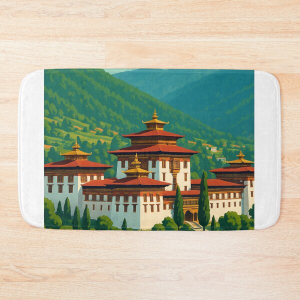 Item preview, Thimphu Palace and Bhutan Village Hillside designed and sold by Aryabek.