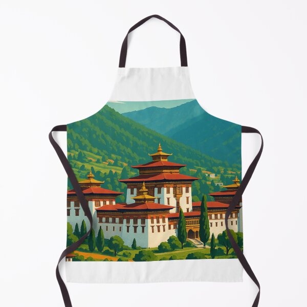 Item preview, Thimphu Palace and Bhutan Village Hillside designed and sold by Aryabek.