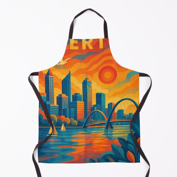 Item preview, Perth Skyline and Swan River Sunset designed and sold by Aryabek.
