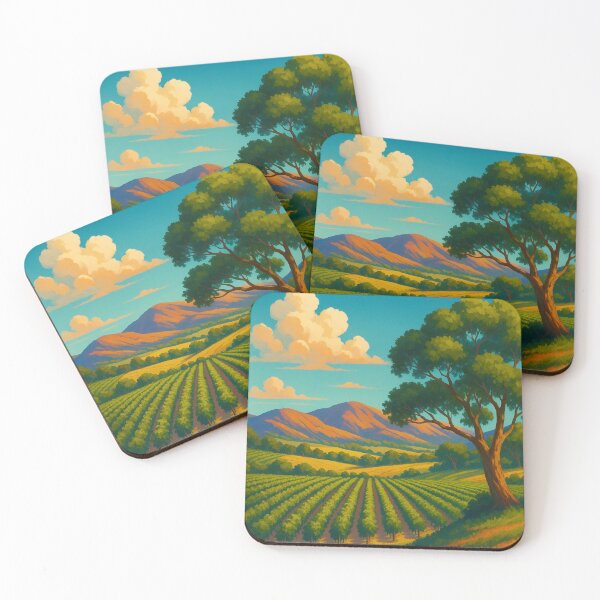 Item preview, Barossa Vineyard with Mountain Backdrop designed and sold by Aryabek.