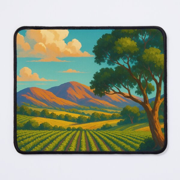 Item preview, Barossa Vineyard with Mountain Backdrop designed and sold by Aryabek.