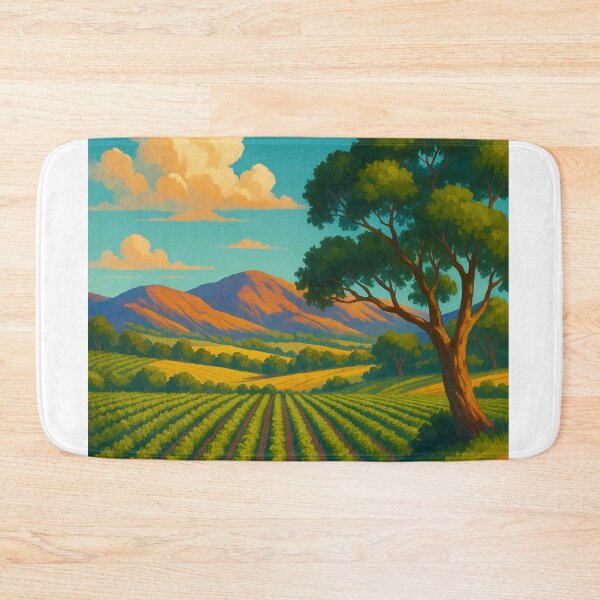 Item preview, Barossa Vineyard with Mountain Backdrop designed and sold by Aryabek.