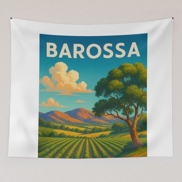 Item preview, Barossa Vineyard with Mountain Backdrop designed and sold by Aryabek.