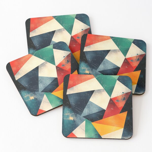 Item preview, Vintage design with colorful triangles designed and sold by ArtHouseNiklas.