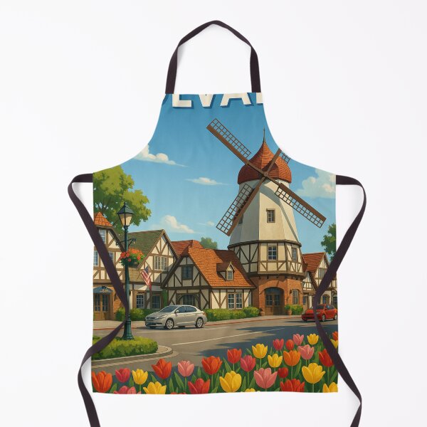 Item preview, Solvang California with Tulip Beds and Windmill designed and sold by Aryabek.