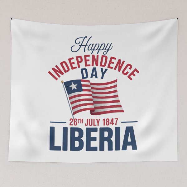 Item preview, Happy Liberia Independence Day Liberia Liberian Flag designed and sold by brynatshop.