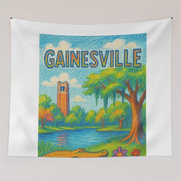 Item preview, Gainesville Lakeside with Gator Florida designed and sold by Aryabek.