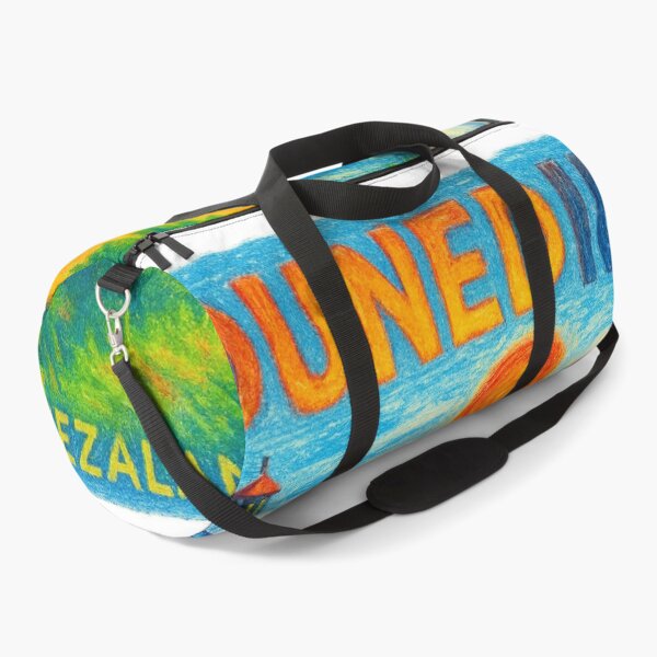 Item preview, Dunedin New Zealand Coastal Hills Crayon Style designed and sold by Aryabek.