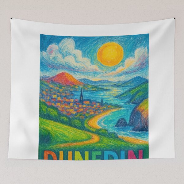Item preview, Dunedin Coast with Lighthouse and Penguin designed and sold by Aryabek.