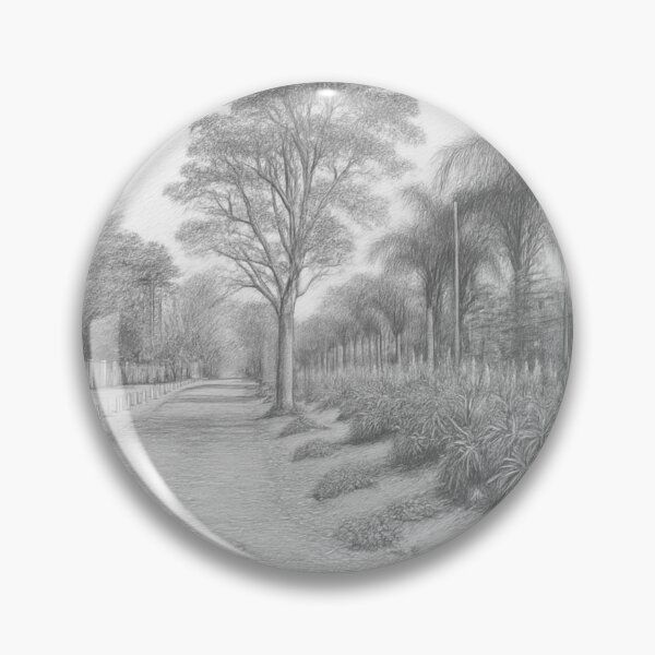 Item preview, Down an African Road – Timeless Pencil Sketch – Nature-Inspired Wall Art designed and sold by FunFunkyGifts.