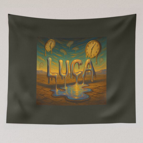 Item preview, LUCA Melting Time – Surreal Dripping Name Inspired by Dalí designed and sold by VoidBloom Studio.