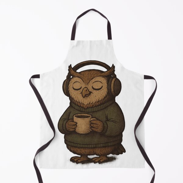 Item preview, Cozy Owl Vibes – Headphones, Coffee & Sweater Weather Bird | Chill Animal Sublimation & Sticker Design designed and sold by Memorph.