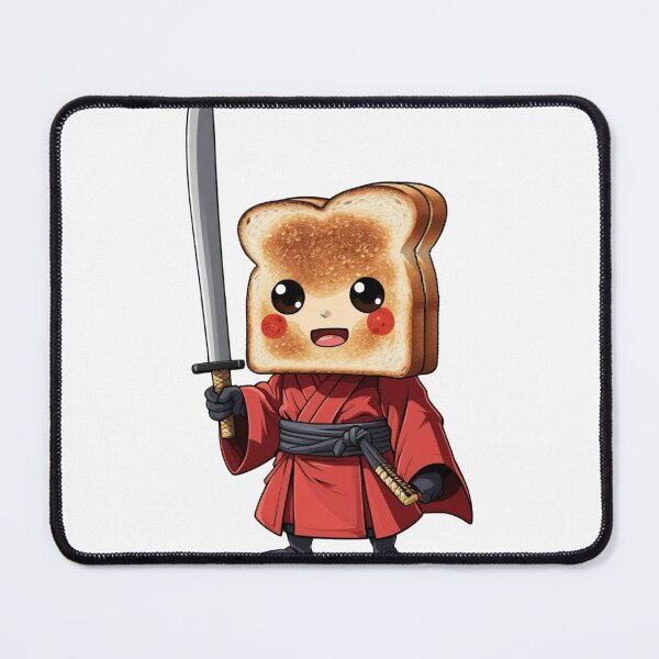 Item preview, Anime Toast Samurai – Kawaii Warrior Slice designed and sold by PRIME4YOU.