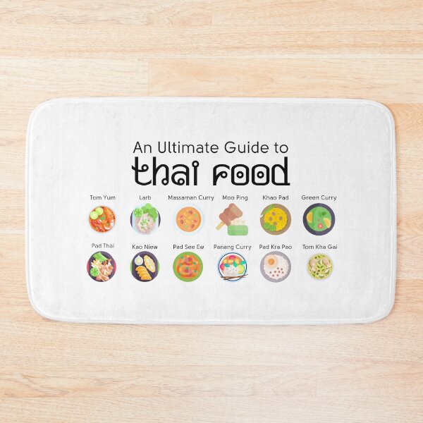 Item preview, The Ultimate Guide to Thai Food – Iconic Dishes Poster designed and sold by holaitssher.