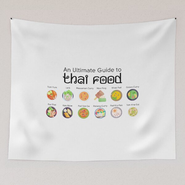 Item preview, The Ultimate Guide to Thai Food – Iconic Dishes Poster designed and sold by holaitssher.