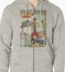 Rural Life Zipped Hoodie