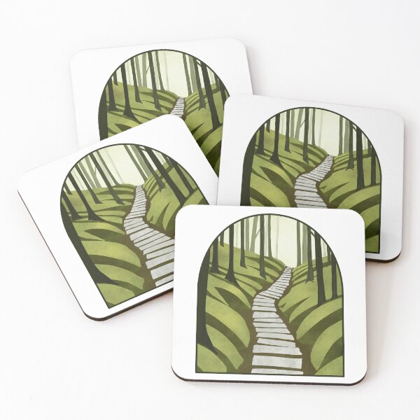 Item preview, Pathway – Serene Nature Trail Design Symbolizing Life’s Journey and Inner Peace designed and sold by ArtsyExplorer.