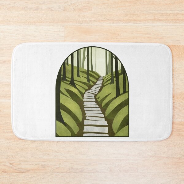 Item preview, Pathway – Serene Nature Trail Design Symbolizing Life’s Journey and Inner Peace designed and sold by ArtsyExplorer.