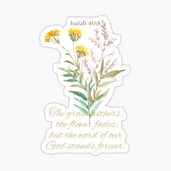 Item preview, The Word of Our God Stand Forever – Isaiah 40:8 | Bible Verse | Inspirational Series #3 designed and sold by JirehKollezion.