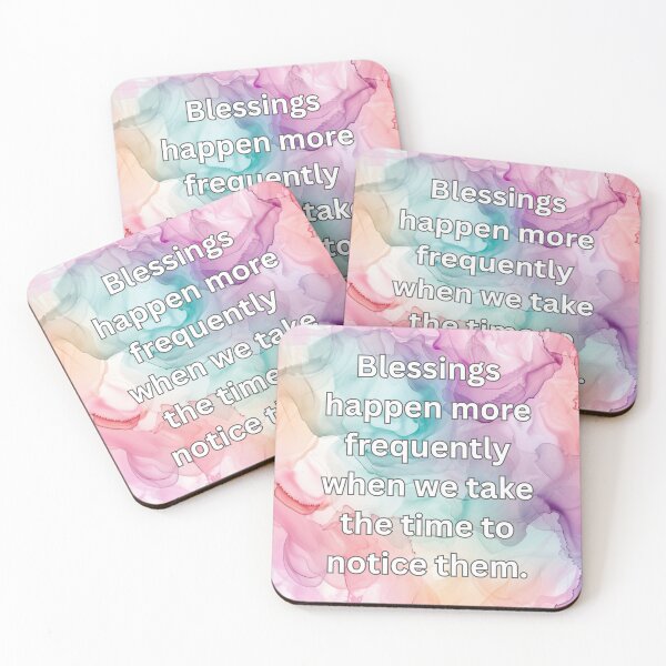 Item preview, Blessings happen more frequently when we take the time to notice them. designed and sold by FlutterByH.