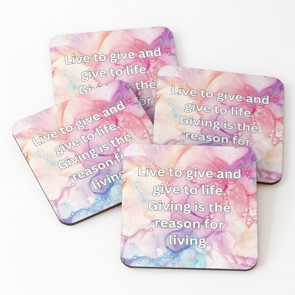 Item preview, Live to give and give to life. Giving is the reason for living. designed and sold by FlutterByH.