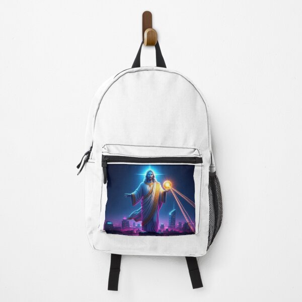 Item preview, "Mystical Jesus in a Futuristic City - The Dazzling Spiritual State of the New Age" designed and sold by AlVisionaryArt.