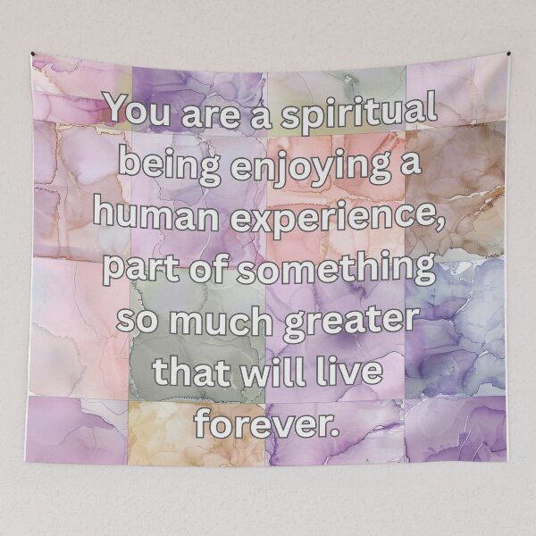 Item preview, You are a spiritual being enjoying a human experience, part of something so much greater that will live forever. designed and sold by FlutterByH.