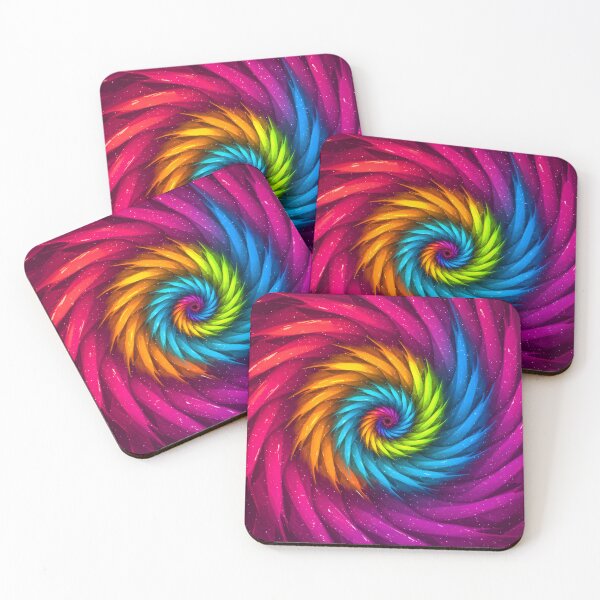 Item preview, Vibrant Rainbow Spiral Abstract Digital Art – Psychedelic Color Vortex Design designed and sold by Unlimited-Style.