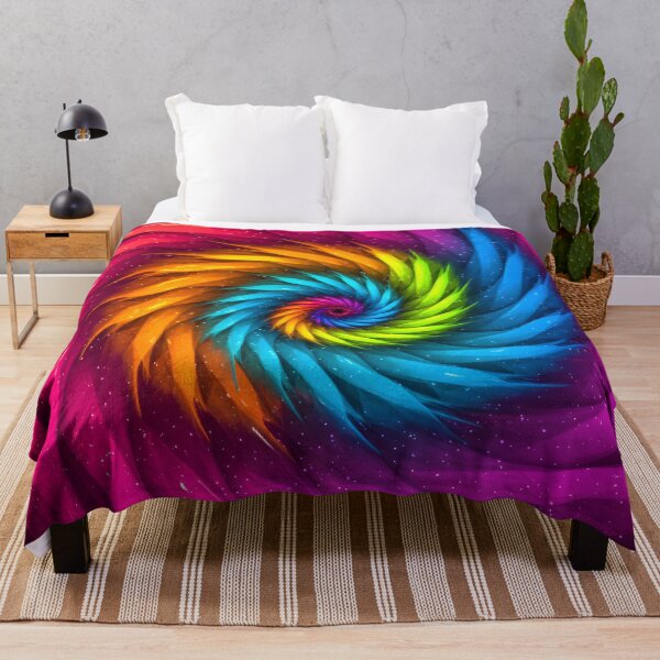 Item preview, Vibrant Rainbow Spiral Abstract Digital Art – Psychedelic Color Vortex Design designed and sold by Unlimited-Style.