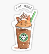 Pegatina Caramel CATpuccino