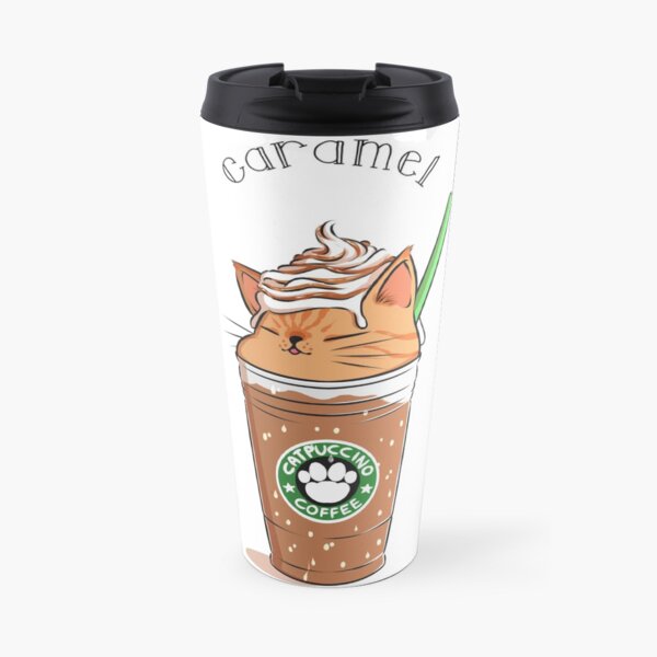 Caramel CATpuccino Travel Mug
