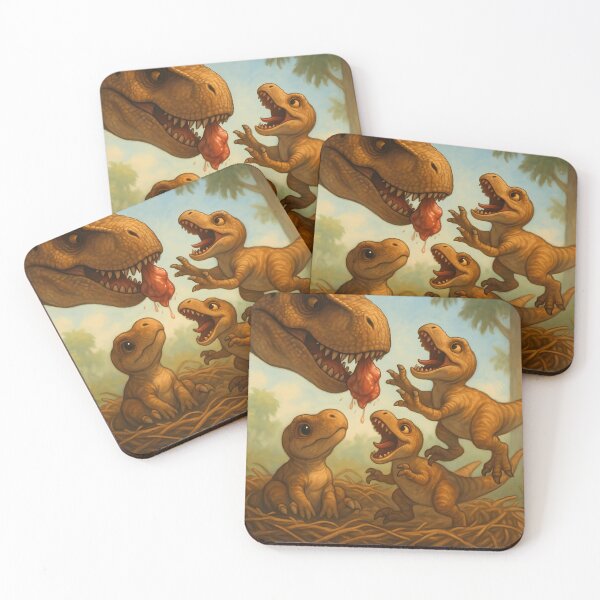 Item preview,  Baby T-Rex Family Feeding Time designed and sold by SassyArtistry.