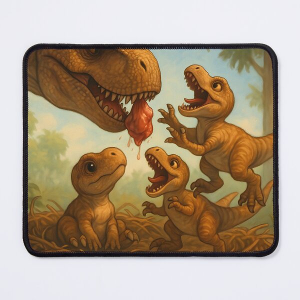 Item preview,  Baby T-Rex Family Feeding Time designed and sold by SassyArtistry.