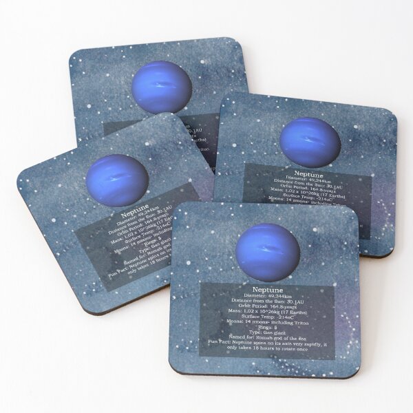 Ashcroft Round Coasters, Set of 6 – Neptune