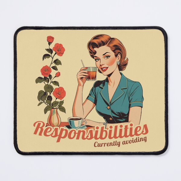 Item preview, Currently Avoiding Responsibilities – Retro Vintage Design designed and sold by p-frosty-design.
