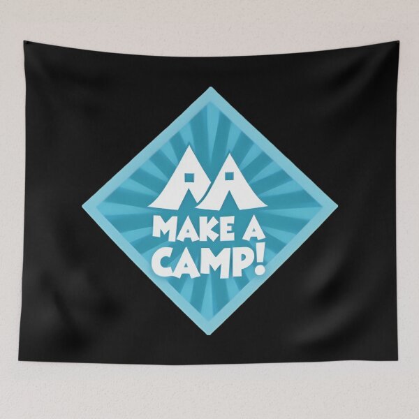 Item preview, Make A Camp – Vibrant Outdoor Adventure Quote designed and sold by GRITMOOD.