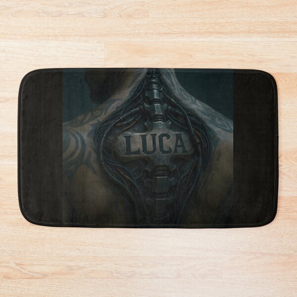 Item preview, LUCA Cybernetic Spine Tattoo – Futuristic Tech Ink Design designed and sold by VoidBloom Studio.