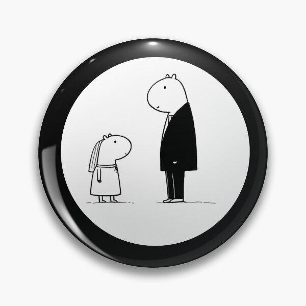 Item preview, Capybara Principal & Student - Minimalist Cartoon Duo designed and sold by JRprojects.