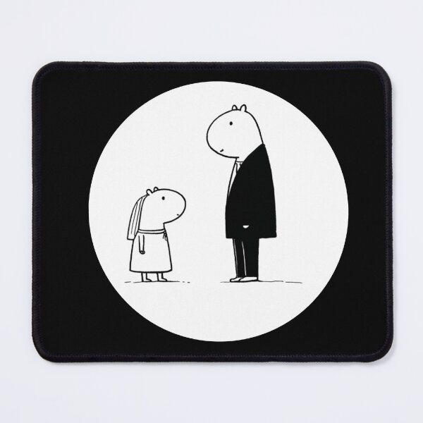 Item preview, Capybara Principal & Student - Minimalist Cartoon Duo designed and sold by JRprojects.