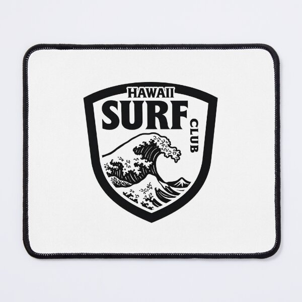 Item preview, Bold Hawaii Surf Club – Monochrome Wave Art designed and sold by GRITMOOD.