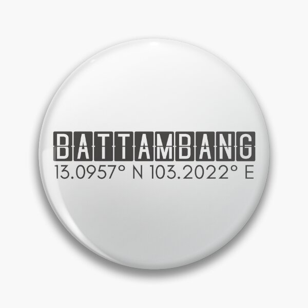 Item preview, Battambang Cambodia Coordinates Minimalist Design designed and sold by holaitssher.