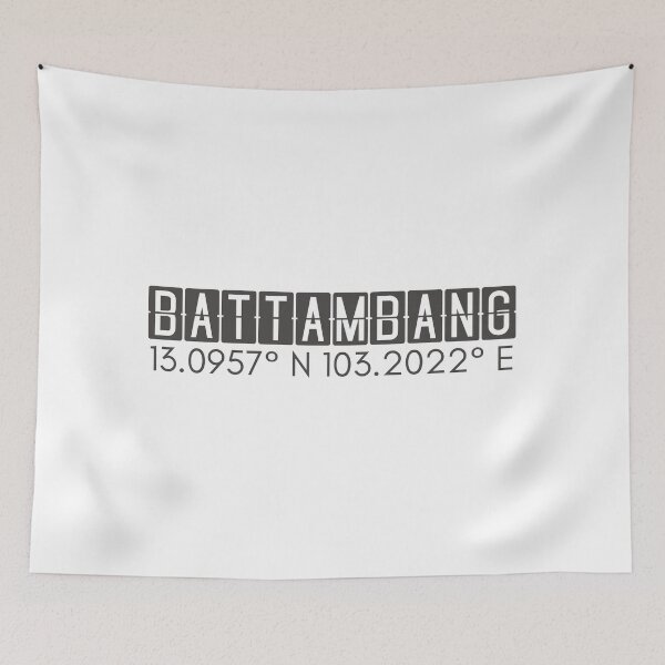 Item preview, Battambang Cambodia Coordinates Minimalist Design designed and sold by holaitssher.