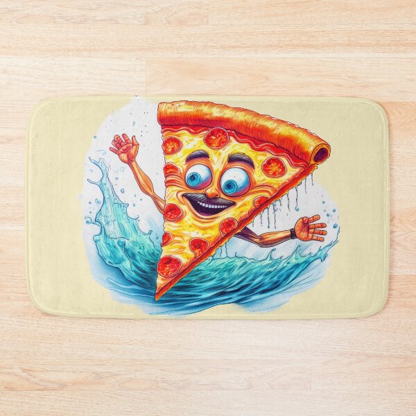 Item preview, Bold style pizza swimming funny tee  designed and sold by JumWow.