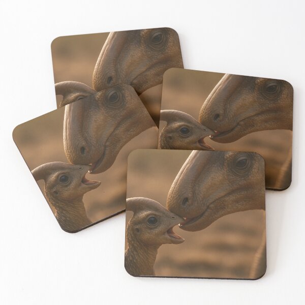 Item preview,  Baby Parasaurolophus and Mom Snuggling designed and sold by SassyArtistry.