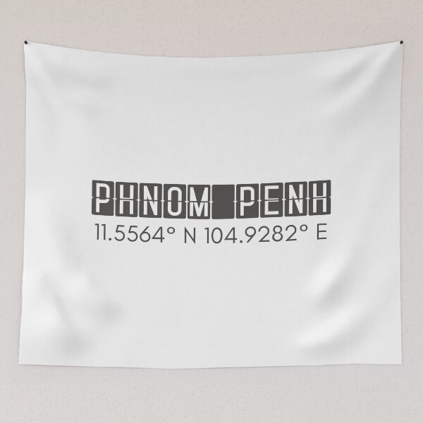 Item preview, Phnom Penh Cambodia Coordinates Minimalist Design designed and sold by holaitssher.