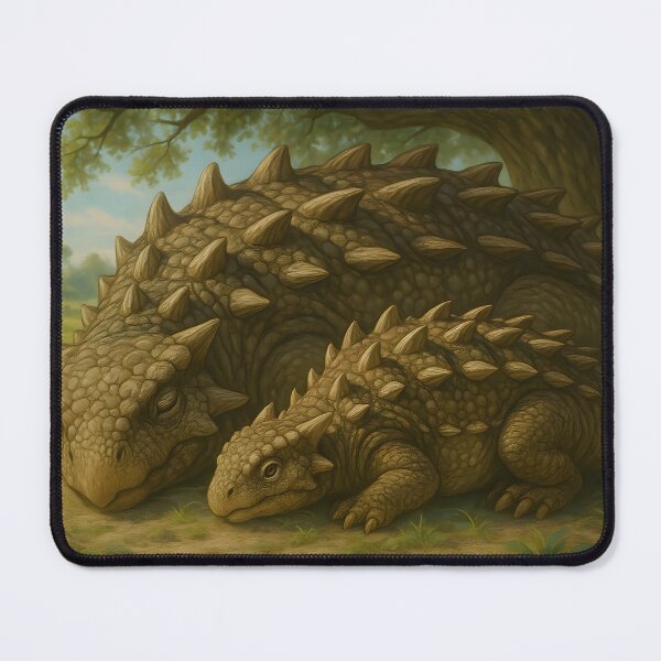 Item preview, Sleeping Ankylosaurus and Baby in Forest designed and sold by SassyArtistry.
