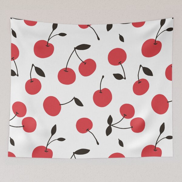 Item preview, Cherry core pattern white designed and sold by kostolom3000.