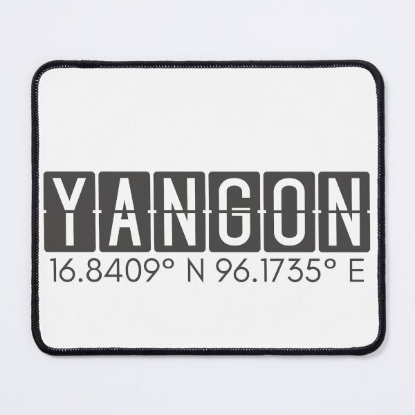 Item preview, Yangon Myanmar Coordinates Minimalist Design designed and sold by holaitssher.