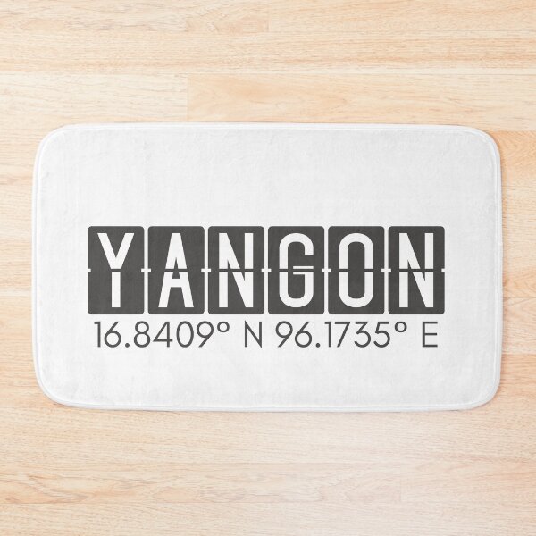 Item preview, Yangon Myanmar Coordinates Minimalist Design designed and sold by holaitssher.